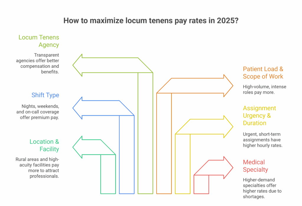 Factors That Influence Locum Tenens Pay Rates in 2025