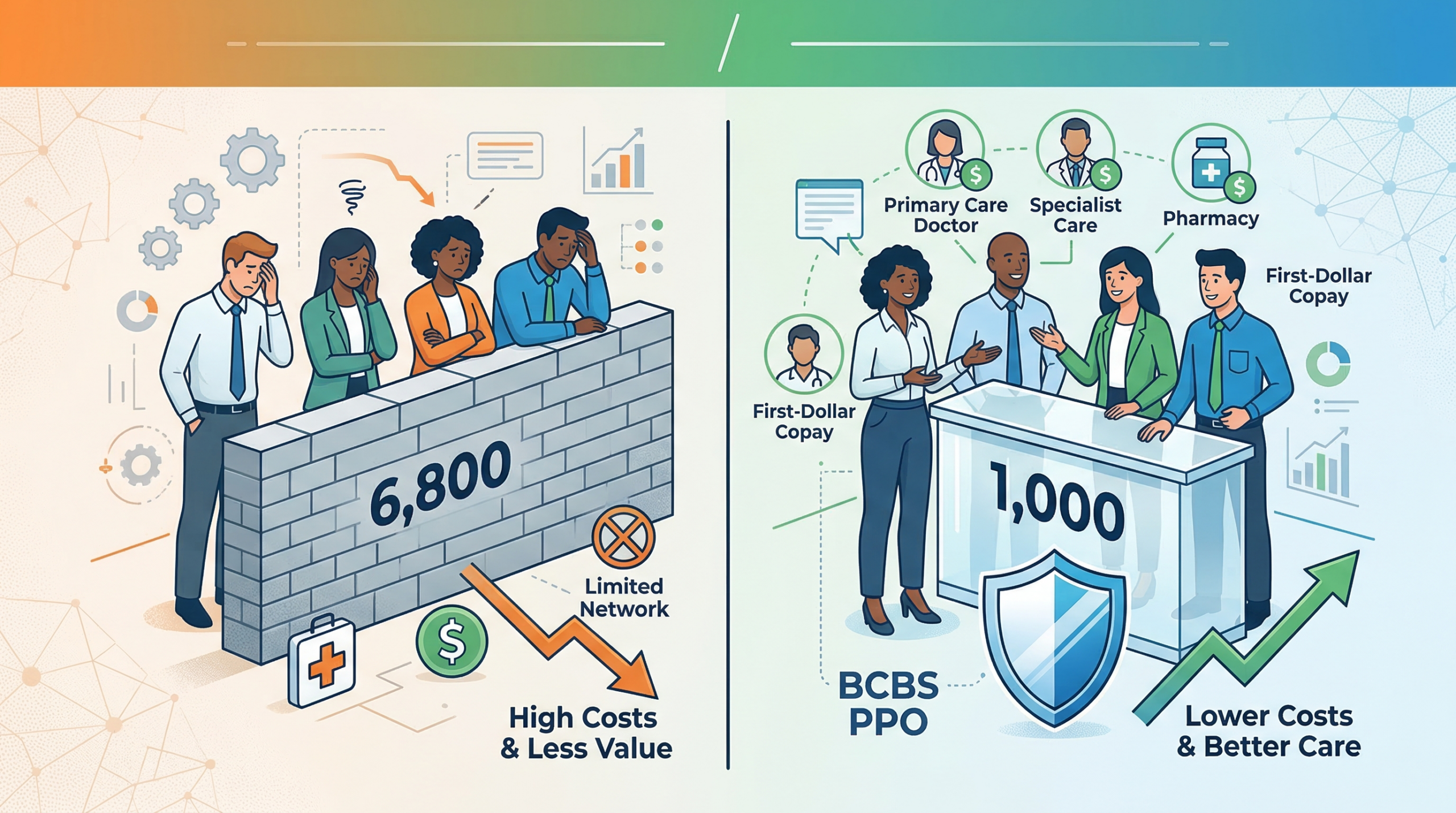 Your Employees Can’t Actually Use a $6,800 Deductible Plan — Here’s How to Get Them a $1,000 Deductible for Less